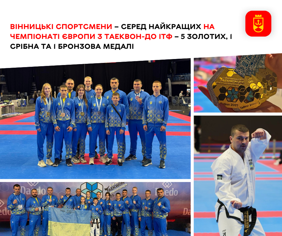 Вінницькі спортсмени – серед найкращих на чемпіонаті Європи з таеквон-до ІТФ – 5 золотих, 1 срібна та 1 бронзова медалі